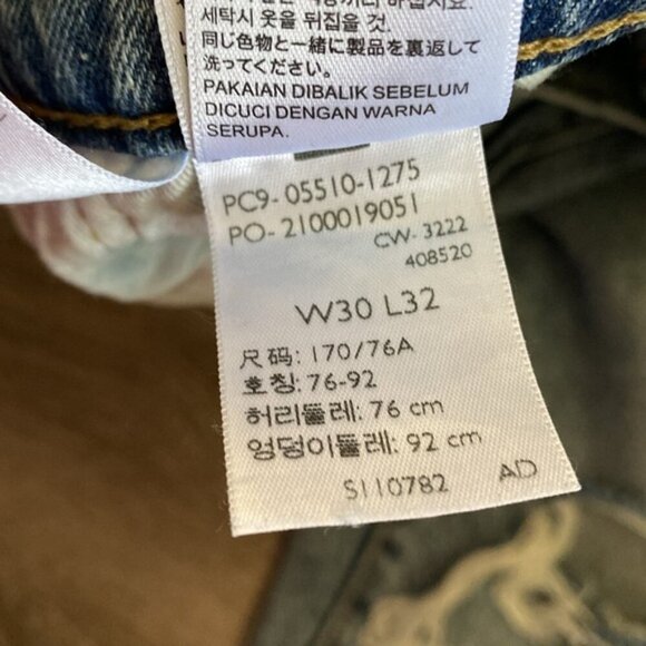 Levi’s 510 skinny Fit Distressed Jeans Size 30 - Picture 5 of 6